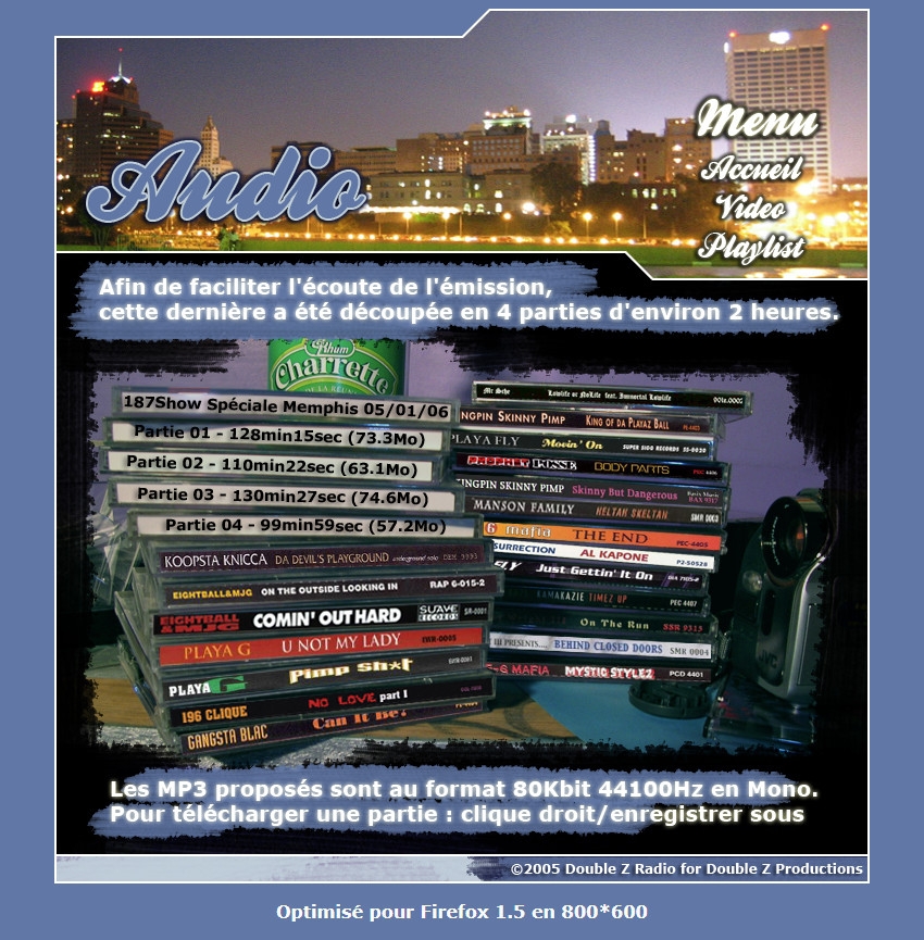 screen DoubleZradio.com Spéciale Memphis v1.0 audio